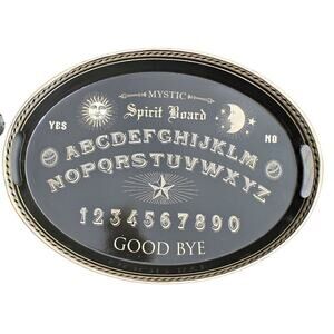 Prima Metal Oval Mystic Spirit Board Tray Black & Gold